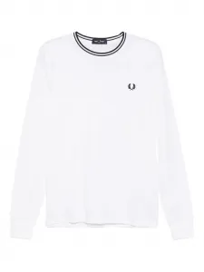 Футболка с контрастной отделкой Fred Perry, белый