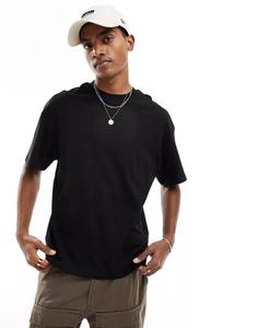 Черная оверсайз-футболка Jack & Jones