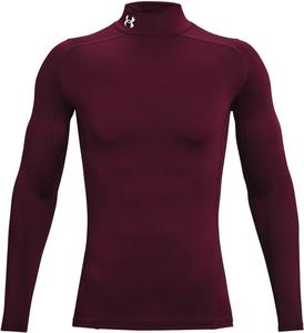Under Armour мужская компрессионная футболка ColdGear, Maroon (609)/White