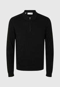 Джемпер SLHBERG LS HALF ZIP NOOS Selected Homme, черный