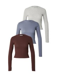 Рубашка studioselect Caya, Dusty Blue/Dark Brown/Mottled Grey