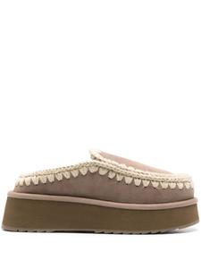 Mou тапочки с отделкой обметочным швом 50 мм, серый