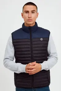 Стеганый жилет из смесового материала "BLEND BHKaliko", черный