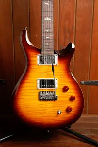 PRS Paul Reed Smith SE DGT McCarty с инкрустацией в виде птиц, табачный с солнцезащитным градиентом
