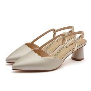 FOXER Женские туфли на высоком каблуке бежевого цвета