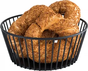 Ваза для фруктов APS "Urban", металл, Ø 20 см, черный