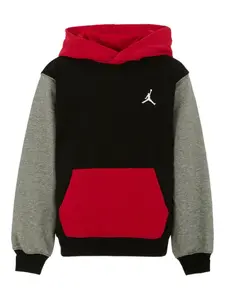Худи с цветными блоками Jordan Kids, черный
