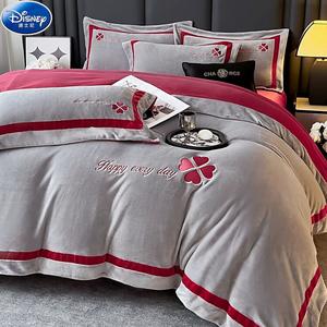 Disney Комплект постельного белья, 4 предмета, простыня 150 см, пододеяльник 200x230 см