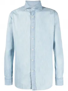 Рубашка с длинными рукавами Moorer, синий