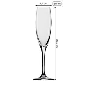 Бокалы для шампанского Бокалы Vinea 170 мл, набор 6 шт., прозрачные Stölzle, прозрачный