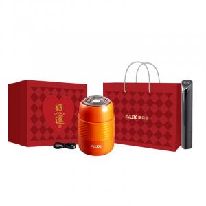 Трендовые роторная бритва AS106, бритвенный нож, миниатюрный портативный, водонепроницаемый, автомобильный компактный, удобный для путешествий AUX, оранжевый