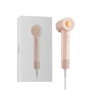 Фен горячий и холодный воздух, уход за волосами с отрицательными ионами, тихий, быстрая сушка, высокая мощность, для дома, CFJ 201 OVL, розовый