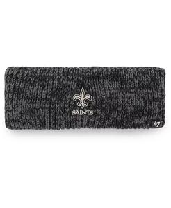 Женская черная повязка на голову New Orleans Saints Team Meeko '47 Brand, черный