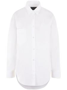 10 CORSO COMO поплиновая рубашка узкого кроя, белый