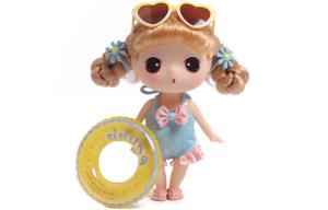 Ddung Летний синий купальник в горошек, Dazed Doll, пляжная кукла для переодевания 18 см шарнирная кукла