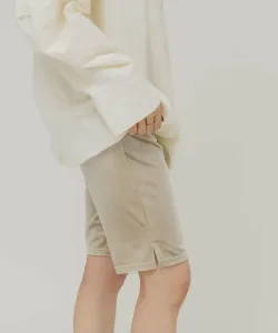 Велюровые велосипедные штаны Kbf, цвет Light Beige