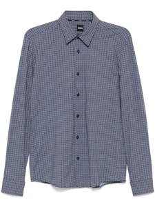 Рубашка из эластичного джерси BOSS, синий