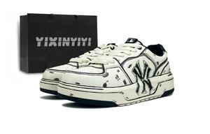 Прочные устойчивые к истиранию низкие кроссовки для скейтбординга unisex MLB, черный