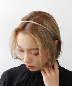 Три четверти времени/Тонкая бархатная повязка на голову Three Four Time, цвет Beige