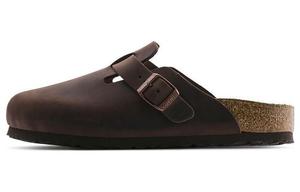 Бостонские кожаные сабо Birkenstock, коричневый