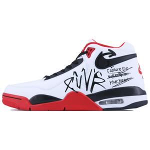 Nike Легендарные баскетбольные кроссовки Flight Legacy American Graffiti мид-топ винтажные унисекс белый красный черный