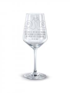 Бокал для красного вина с гравировкой Snail Love и надписью, прозрачный Mr. & Mrs. Panda