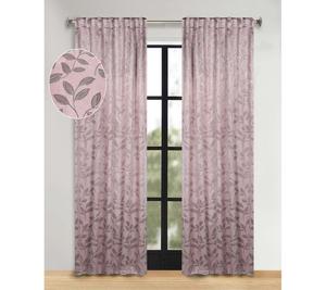 Комплект штор в современном богемном стиле с петлями для крепления на шторы, 52" x 108" Superior, Blush