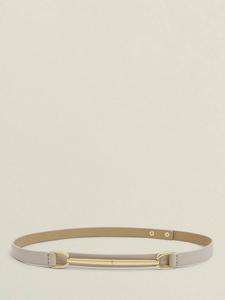 Кожаный ремень Daphne с пряжкой Horsebit Hobbs, Light Beige