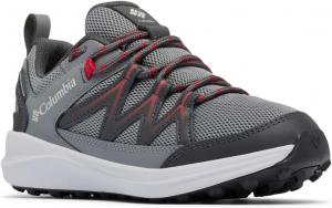 Водонепроницаемые унисекс-детские кроссовки Columbia Peakfreak Rush, Titanium Grey Steel/Mountain Red