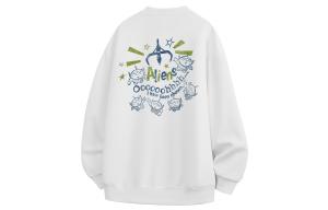 Свитшоты Unisex Crew Neck Moderate Heavyweight Disney, белый fleece-lined