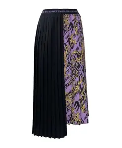 Фиолетовая юбка миди 73hae8a5ns166g31 Versace Jeans Couture, мультиколор