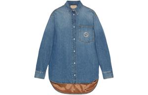 GUCCI Женская джинсовая куртка, цвет Blue