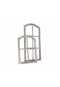 Декоративный оконный комплект из 2 предметов Parakou античный коричневый Loberon, antikbraun