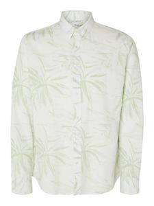 Рубашка Selected Langarmhemd, цвет bok choy