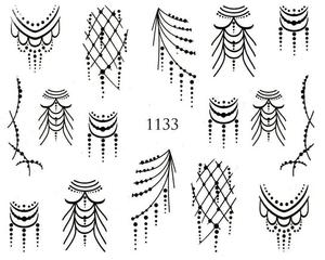 Водные наклейки для ногтей - №1133, Raisin