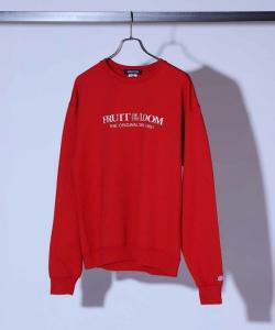Флисовая толстовка с круглым вырезом от FRUIT OF THE LOOM (специальный заказ) Union Station, цвет Red