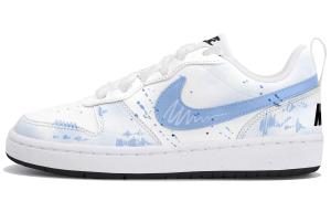 Nike Court Borough 2 Low top Skateboard Shoes White Blue для подростков