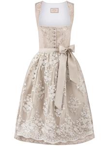 Stockerpoint Длинный дирндль «Сидония» кремового цвета