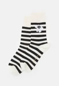 Носки унисекс kasvaa tasaraita unikko one Marimekko, Offwhite/Black