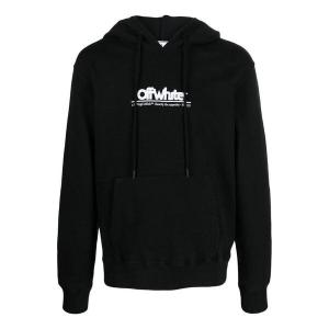 Толстовка chunky logo hoodie 'black' Off-White, черный