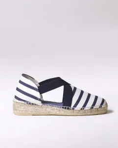 Женские эспадрильи на танкетке из полосатой ткани с резинкой Toni Pons, синий