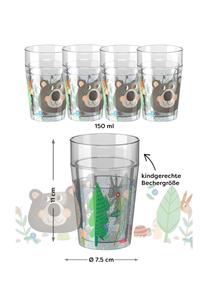 Стакан детский Haba с блестками, 150 мл