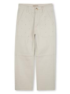 Michael Kors Kids джинсы со стразами, нейтральный