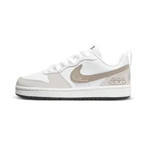 Nike Кроссовки для скейтбординга Court Borough Rabbit Puffy Low top Kids' Unisex Light Coffee Brown