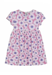 Платье-Джерси прямого кроя на пуговицах спереди Jojo Maman Bébé, Pink Daisy