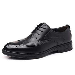 Мужские туфли GZZ черные/коричневые низкие