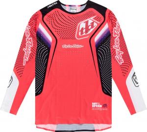 Мотокроссовая майка Troy Lee Designs se ultra optic, White/Pink/Black