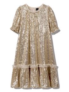 Платье с пайетками от NEEDLE & THREAD KIDS, нейтральный