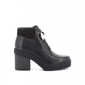 Hogan H475 Ботинки из зерненой кожи, черный