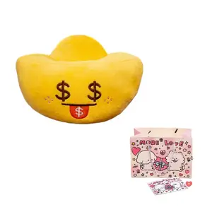 Fat Fat Dragon Плюшевая кукла Wishing You Prosperity Gold Yuanbao высотой 12 см